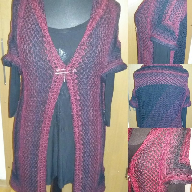 Häkelanleitung Seelenwärmer / Weste / Shrug Meadow