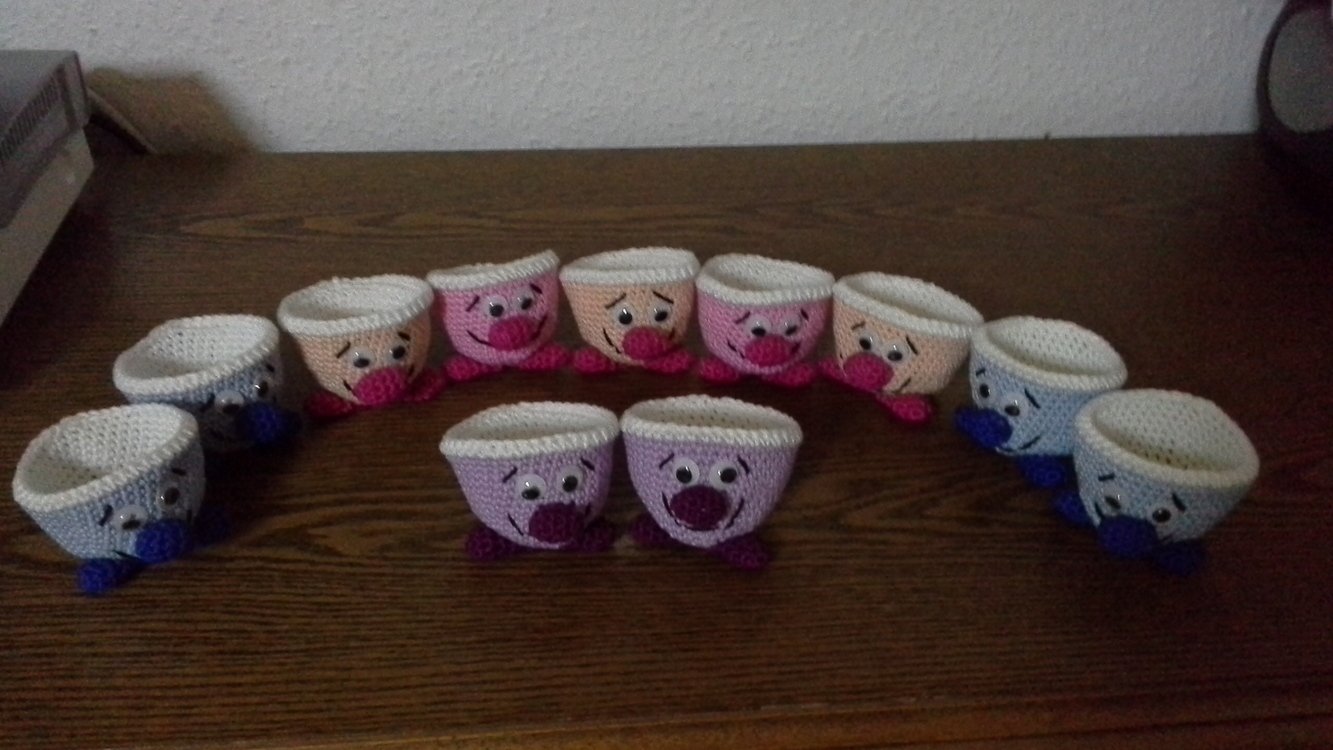 Crochet Pattern - sweet egg cups