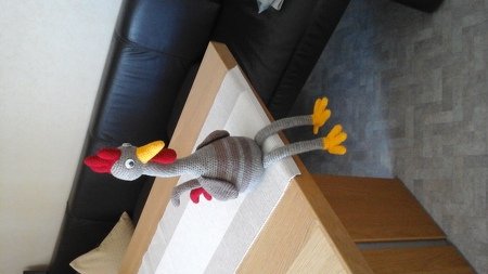XL Gockel GLUPSCHI Kantenhocker Hühner Hahn Ostern Frühlingsdeko