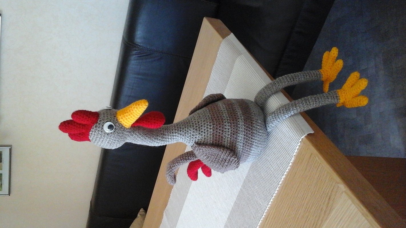 XL Gockel GLUPSCHI Kantenhocker Hühner Hahn Ostern Frühlingsdeko