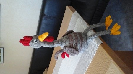 XL Gockel GLUPSCHI Kantenhocker Hühner Hahn Ostern Frühlingsdeko