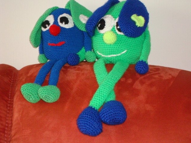 Häkeln / Anleitung Kantenhocker Crazy-Pat in Love