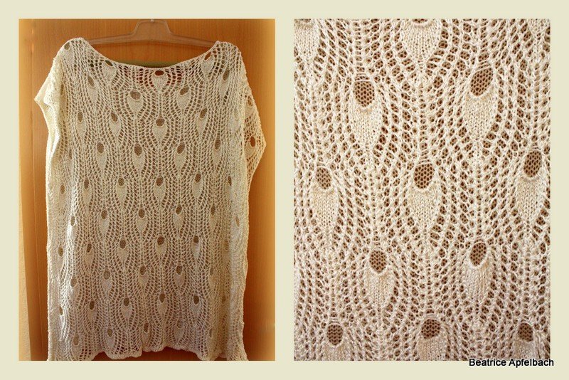 Stola "Perlentaucher" mit 1 Woolly Hugs BOBBEL-COTTON stricken