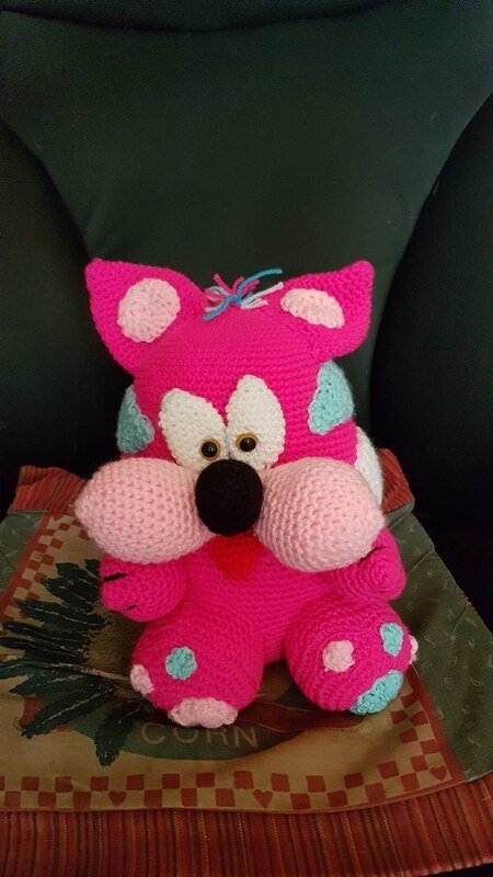 FREE Chubby Kitten - Crochet Pattern from Diana´s kleiner Häkelshop