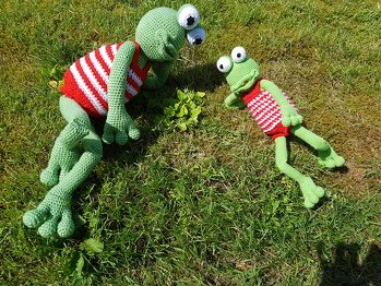 Diese 2 niedlichen Frösche habe ich nach der Anleitung 