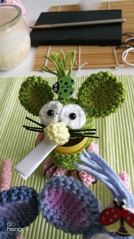 Baby Maus um´s Ei Ü-Pet - Häkelanleitung von Diana´s kleiner Häkelshop