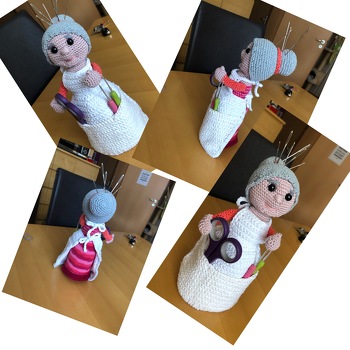 Meine Häkelomi ist fertig!
Hier die versprochenen Bilder!