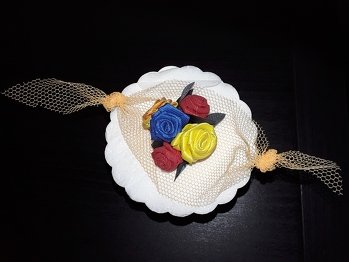 Hab mal eine alte Technik angewandt , als kleines Mitbringsel gemacht.