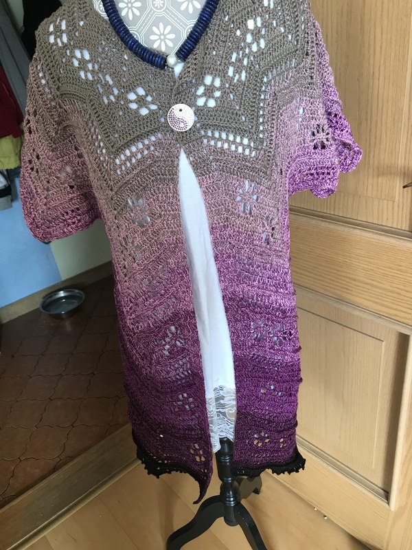 Nubes - Häkelweste, Häkeljacke Größe 36 -68 EU Damen