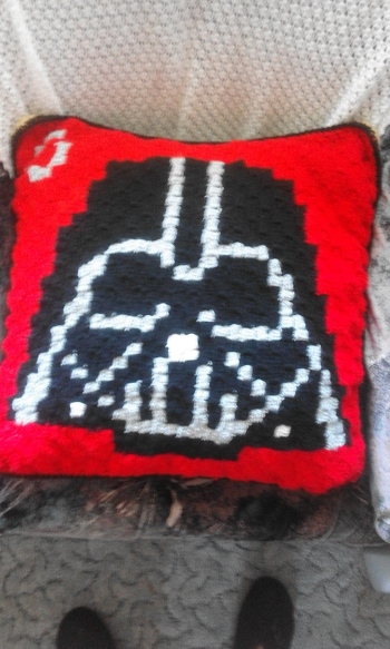 gefertigt in c2c- Technik nach Kreuzstichmuster