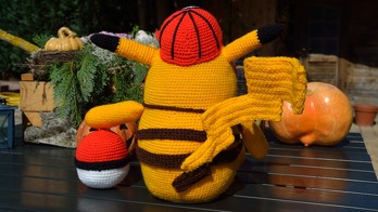 Pikachu als Türstopper