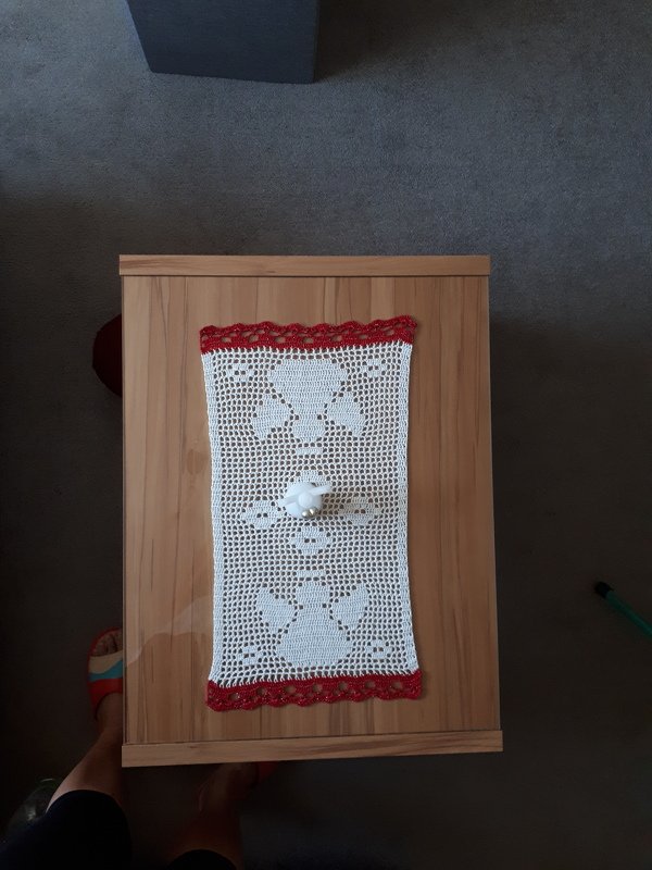 Häkelanleitung Tischläufer "Engel"