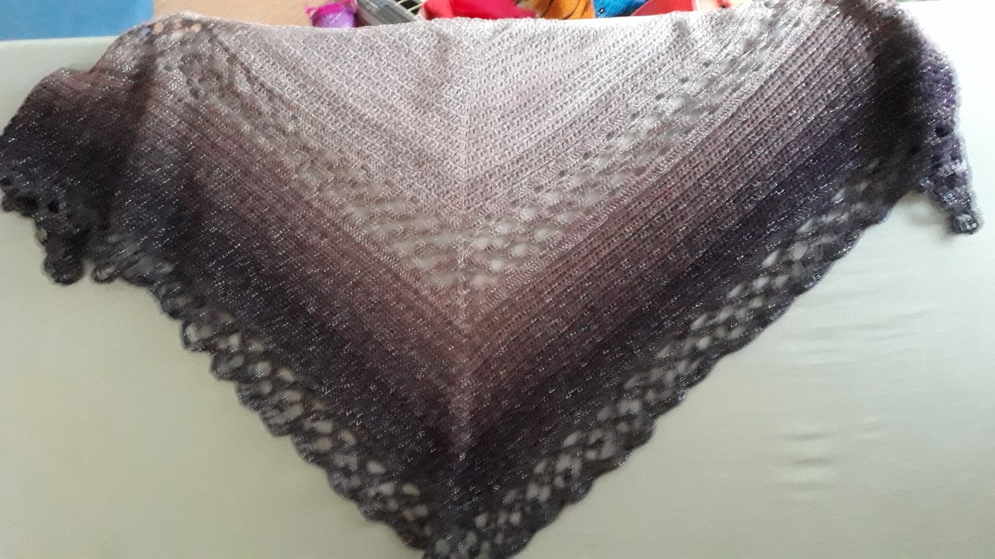 Häkelanleitung Dreieckstuch "Mona Lisa" - 2 Größen