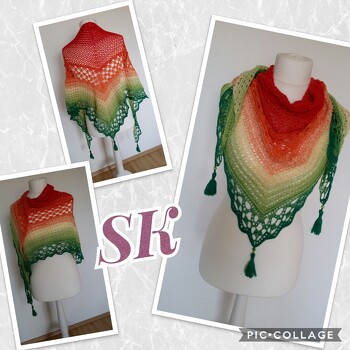 Tuch Mona Lisa von wollholicclaudia,  klasse Anleitung