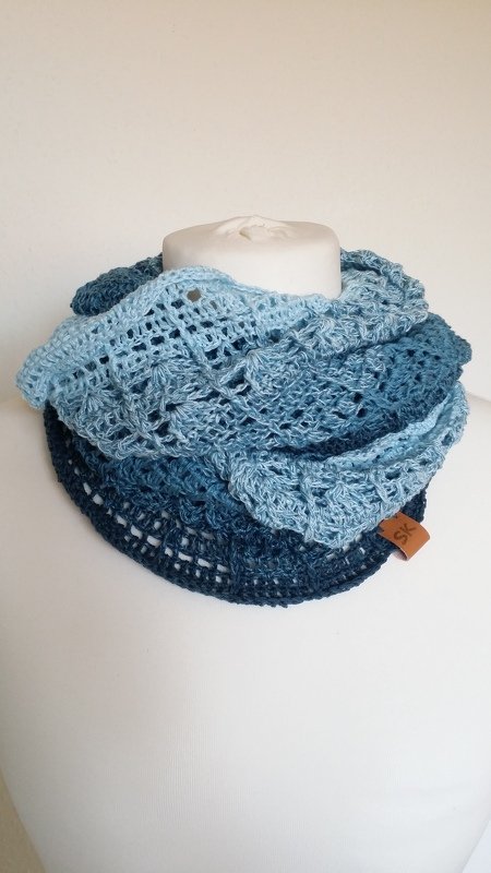 Häkelanleitung Loop/ Rundschal "Blaubeere"