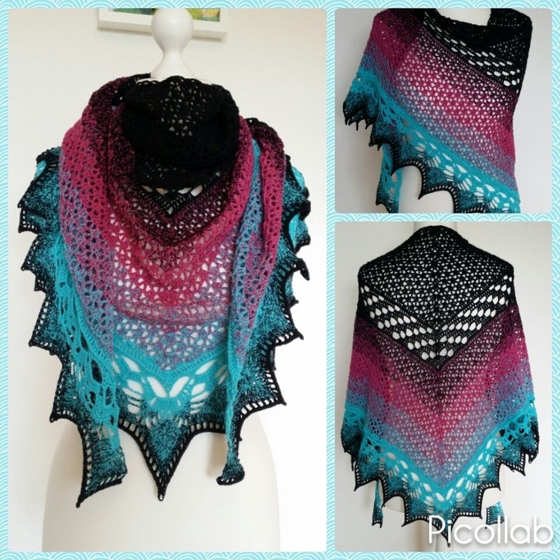 Häkelanleitung Dreieckstuch &quot;Mystic Candy&quot;