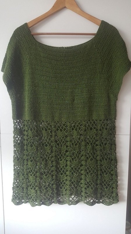 Häkelanleitung Tunika "Susi" Ab. Gr. 32/34