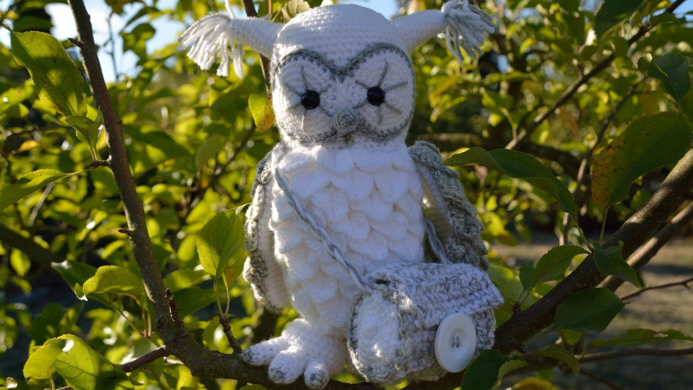 Flauschige Schneeeule Hedwig - H&auml;kelanleitung