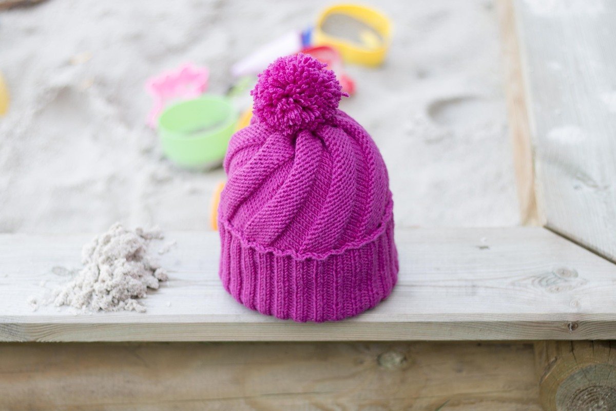Mütze &quot;Spiralibus&quot; für Kinder und Erwachsene - Kostenlose Strickanleitung