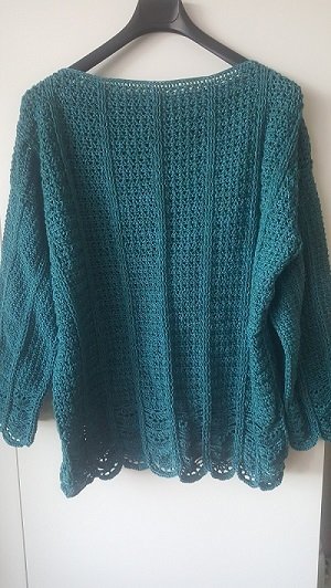 Häkelanleitung Tunika / Pullover &quot;Jadeperle&quot;