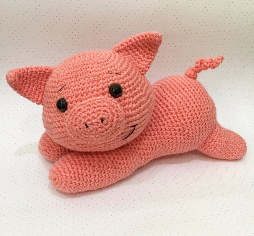 Häkelanleitung Schweinchen Kimey