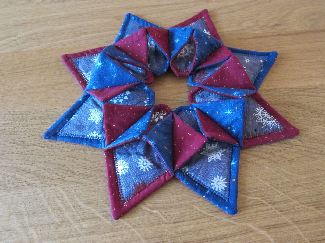 Sternkranz mit Windlicht