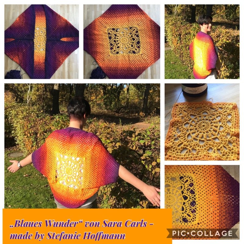 crochet pattern cardigan "blue wonder", all sizes