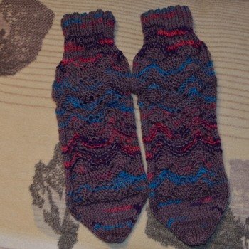 Für warme Füße...Socken Größe 38 mit Wellenmuster
https://strickenundschreiben.blogspot.com/