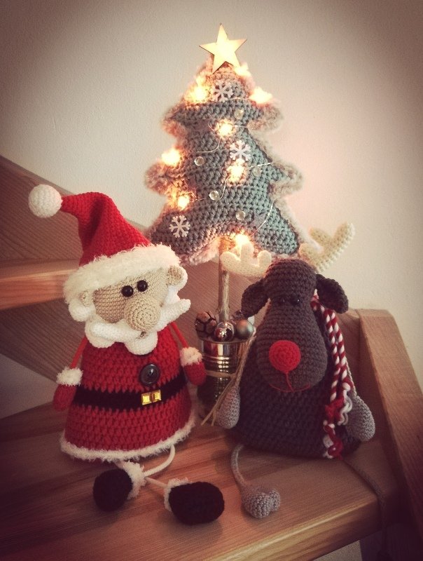 Häkelanleitung Weihnachtsdeko Tannenbäume