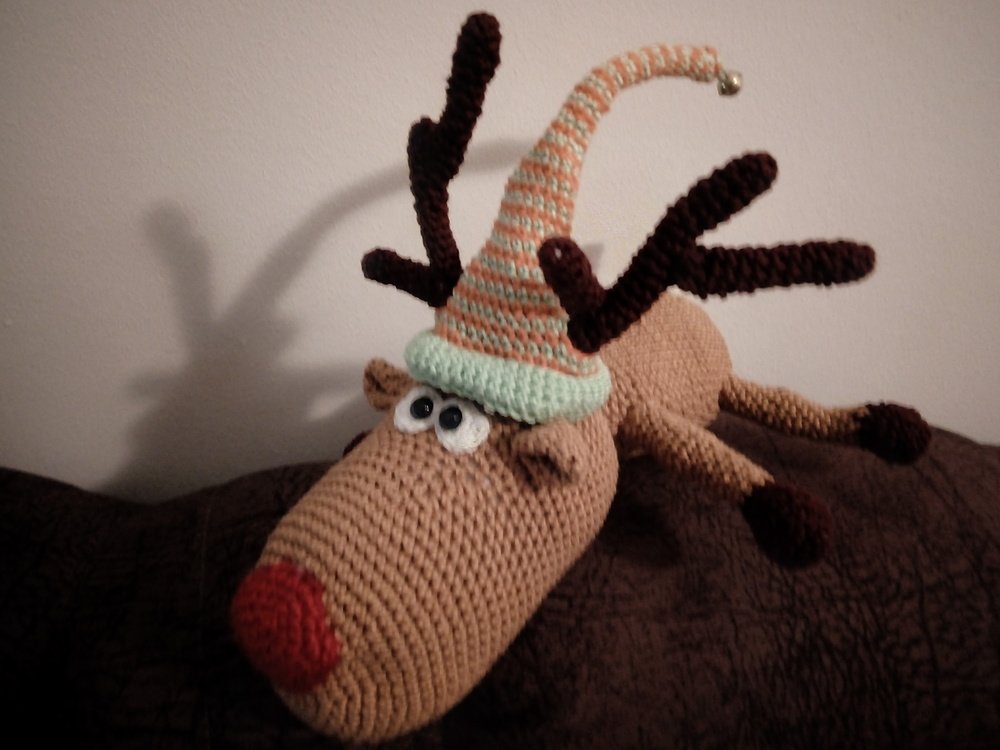 Reindeer &quot;Rednose&quot; -- Crochet Pattern by Haekelkeks®