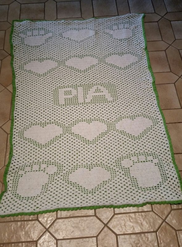 Babydecke, Motivdecke, Häkelanleitung