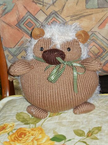 den strickte ich im Herbst für mich, bin ein Igelafan