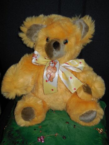 der sitzt heute noch bei mir, den geb ich auch nicht aus der Hand, meinen *Plüschi*