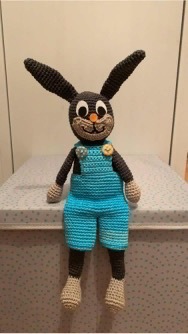 Häkelanleitung Kantenhocker Hase - Hasenpaar