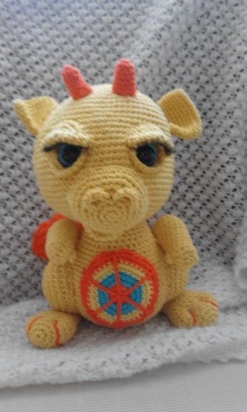 Super Anleitung, da war es ganz leicht , diesen süßen Drachen zu häklen