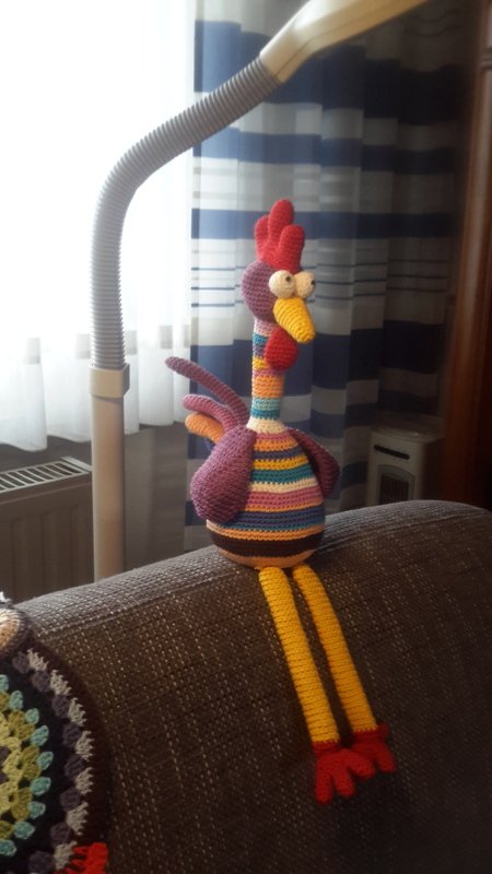 XL Gockel GLUPSCHI Kantenhocker Hühner Hahn Ostern Frühlingsdeko