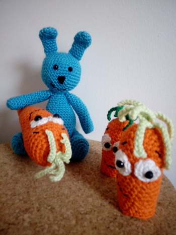 Das Häschen hat die Möhren geklaut