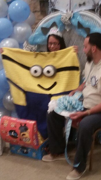 Best thing I think I ever did.  Made it for my cousin's baby boy.. Almost 3 years later and it's still his favorite blanket.  There is a pair of goggles somewhere. Oh,  I completely winged this.  I found it a little difficult for some reason.