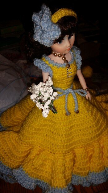 Random.  Made for a friends birthday.  I think if I would NOT have used the back stitches only before the ruffles,  it would look better.