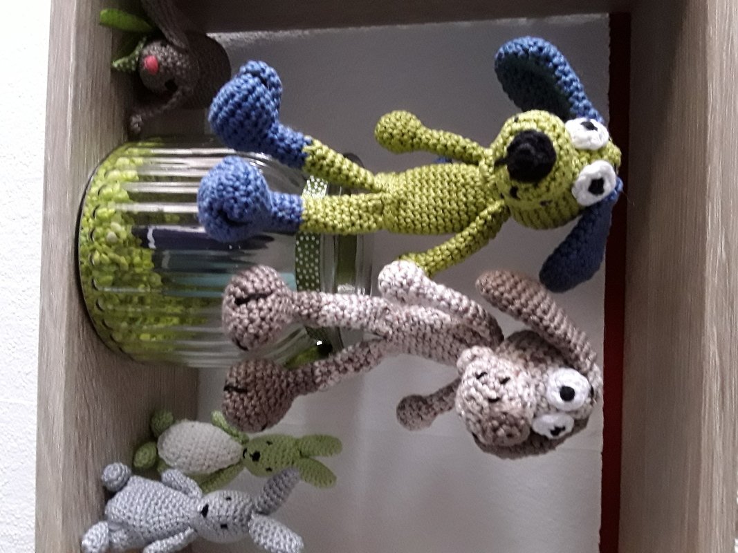 Fingerpuppe Hund - Häkelanleitung