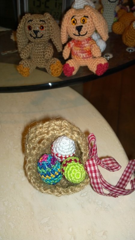 Häkelanleitung für einen Korb, Körbchen aus Paketschnur