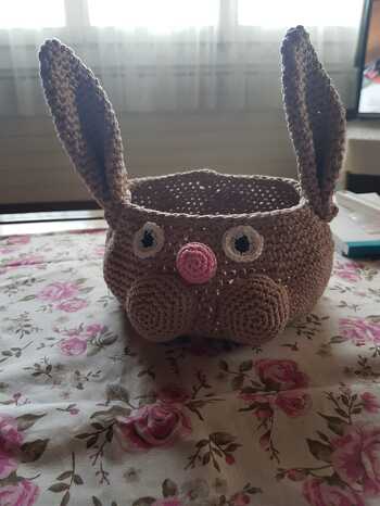 War schnell und einfach gehäkelt. Die Anleitung ist sehr gut beschrieben.