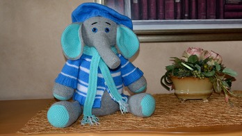 Meine neueste Kreation...dieser Elefant ist unser neues Familienmitglied.