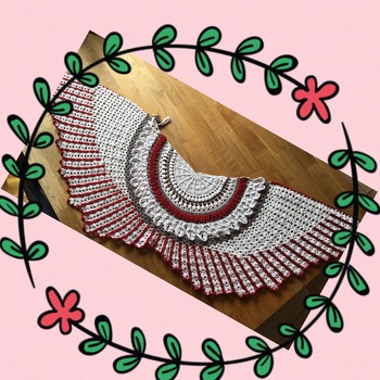 „Wings of Love“ von Petra Perle, mein allererstes Tuch, nicht perfekt, aber ich bin zufrieden. Anleitung mit vielen Fotos, das war sehr hilfreich.