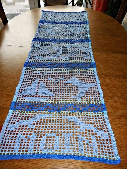 Tischläufer + Platzdeckchen  / &quot;Moin&quot; / Maritim