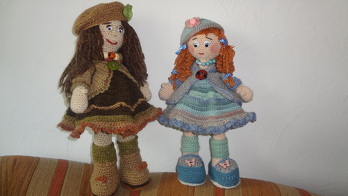 Die Anleitung für die Puppen sind aus dem Internet.