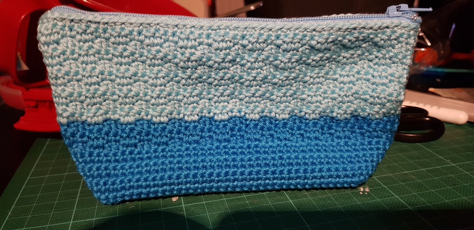 Häkelanleitung Mäppchen, Kosmetiktasche