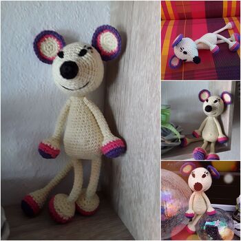 Die Anleitung für die süsse Mausi ist von Lassal und auch für Häkelanfänger geeignet