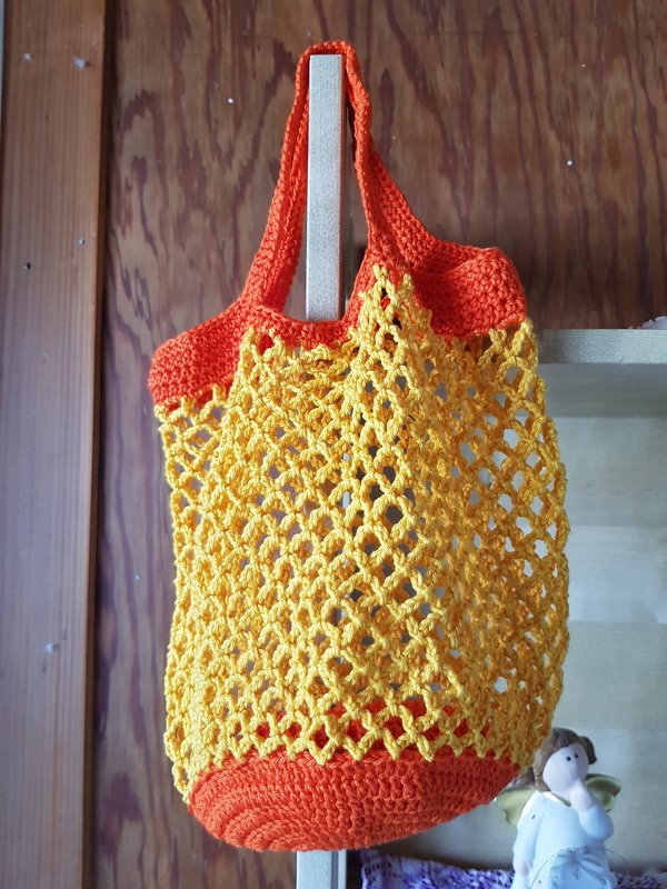 Beutel "Mach dich klein" - Häkelanleitung