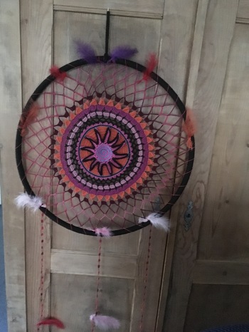 Sonnenrad war sehr schön zu häkeln